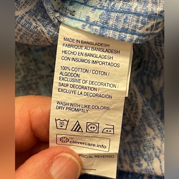 IZOD‎ Saltwater Sailboat Men's Size Small Shirt blue revival Print NEW WITH TAGS - Picture 6 of 8